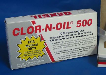 Clor-N-Oil 500 Transzformátorolaj PCB terepi gyorsteszt készlet